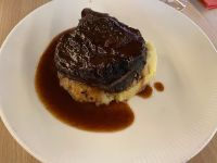 Abendessen Hauptspeise- - Carbonade de boeuf à la bière et sa purée maison