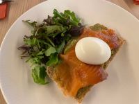 Abendessen Vorspeise, Lachstoast