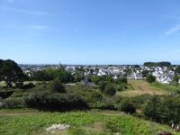 Tag 4 08.08.2023 Wanderung um Carnac, Blick vom Tumulus St. Michel