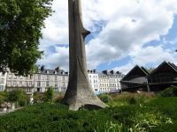 Tag 10 14.08.2023 Stadtführung in Rouen. Hinrichtungsstelle Jeanne d´Arc