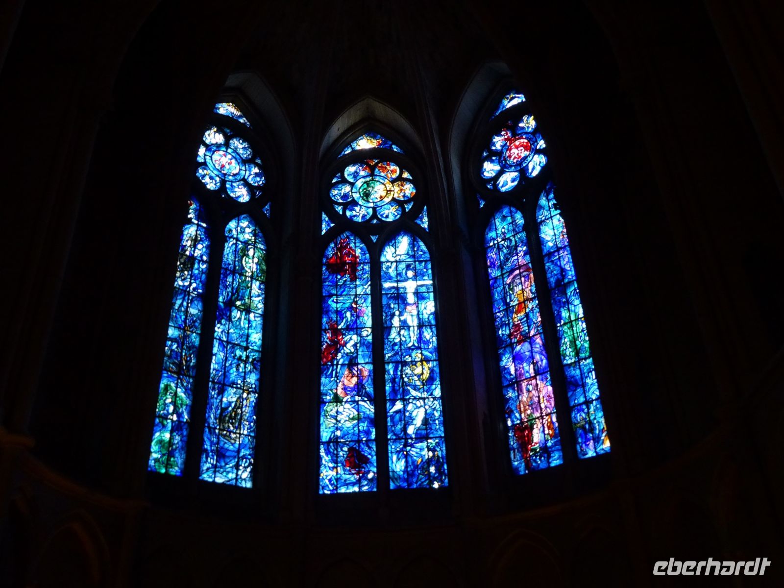 Tag 10 14.08.2023 Stadtrundgang Reims, Kathedrale, Glasfenster von Marc Chagall
