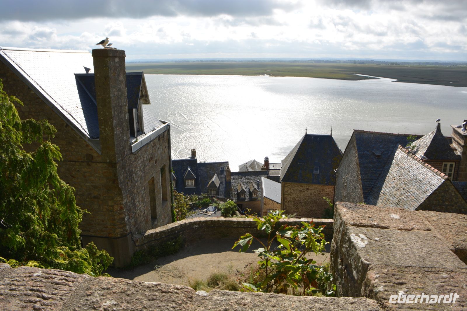 Blick über die Dächer von Mont St.Michel
