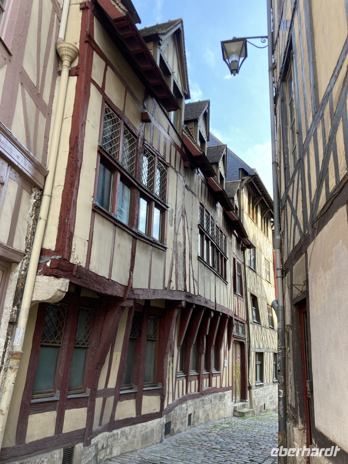 Fachwerkgasse in Rouen