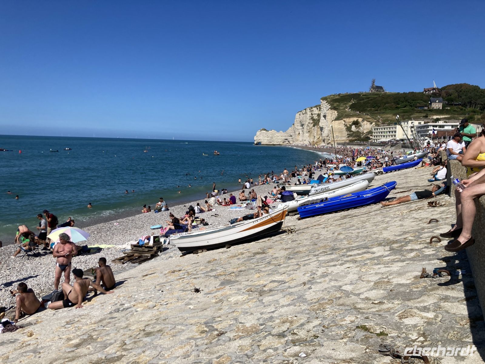 Badefreuden in Etretat