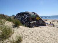 Tag 4 22.08.2023 am Strand bei Locmariaquer, Bunker