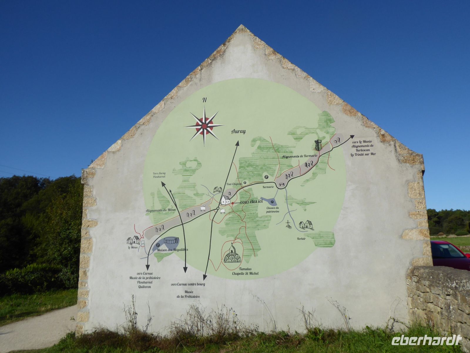 Tag 4 22.08.2023 Wanderung um die Menhirfeder von Carnac