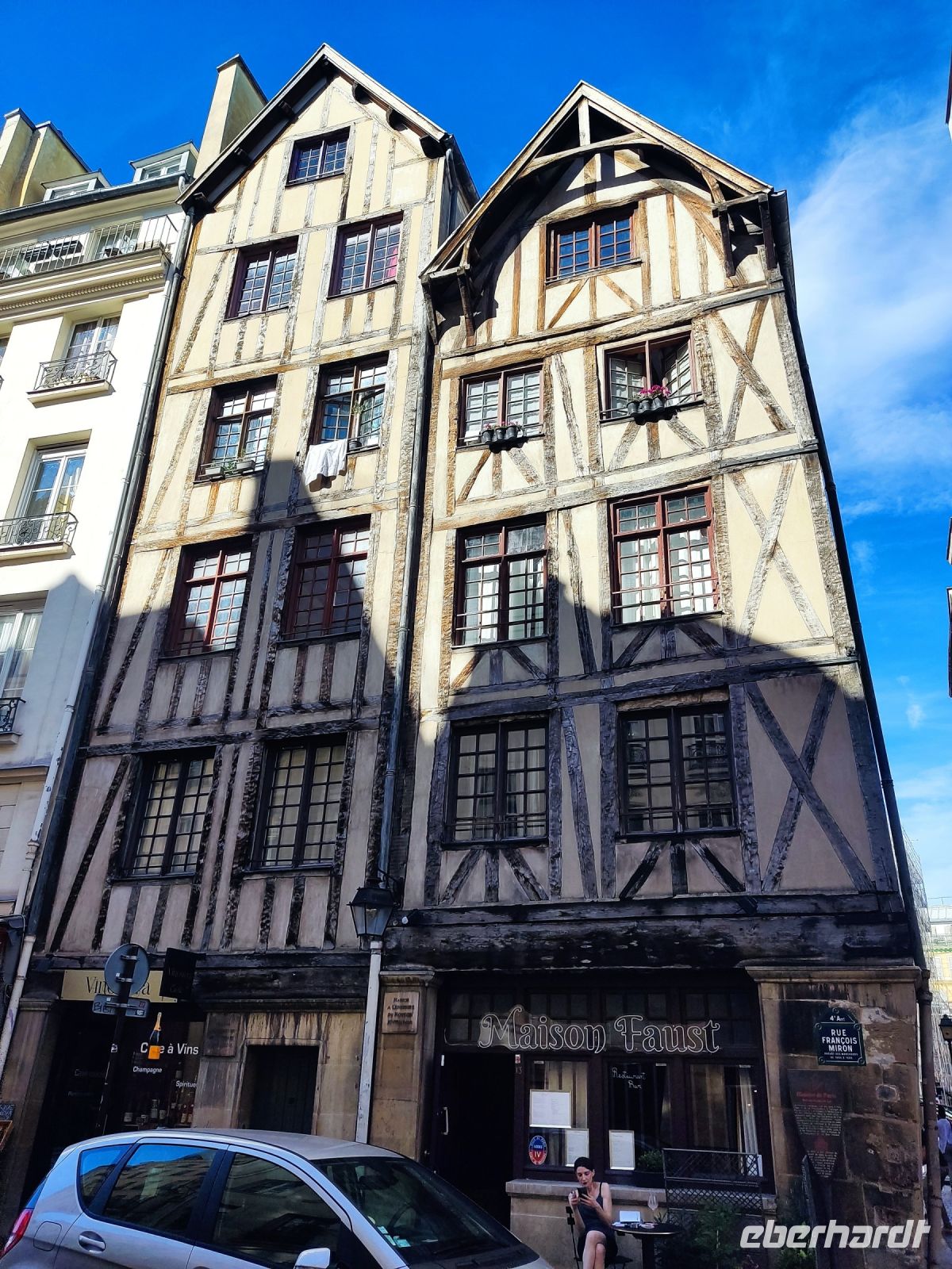 Altes Fachwerkhaus im Marais-Viertel