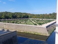 Schloß Chenonceau : Blick in den Garten der Catherine de Medici