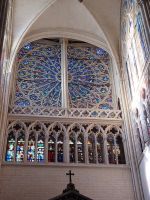 Tours: Kathedrale - Rosette von innnen