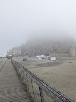 Der Mont Saint Michel im Nebel - wo ist nur das 