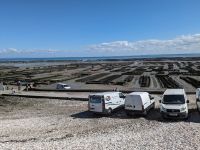 Blick über die Austernbänke bei Cancale