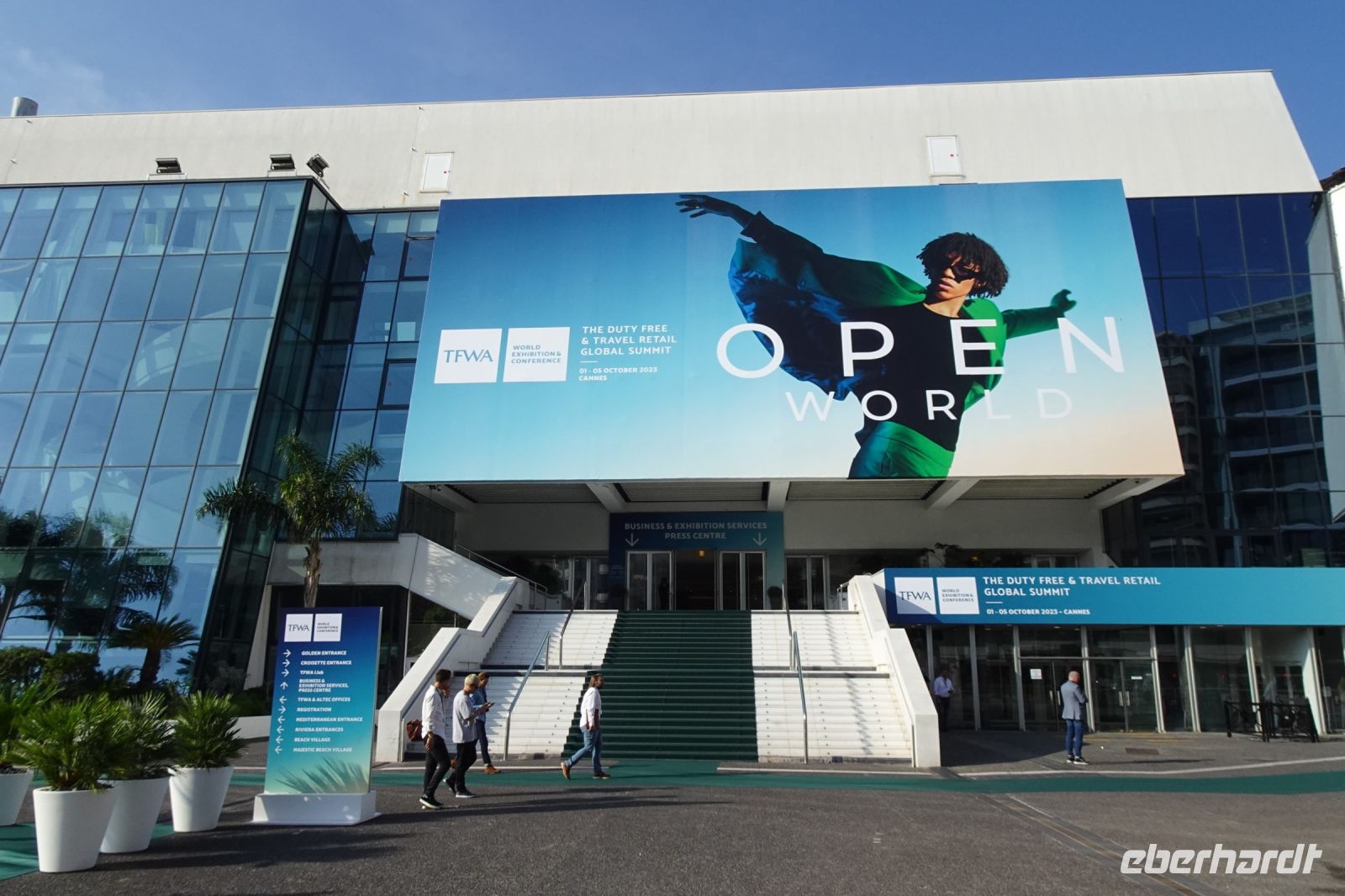 Tag 4 05.10.2023 Cannes, der rote Teppich, heute in grün...