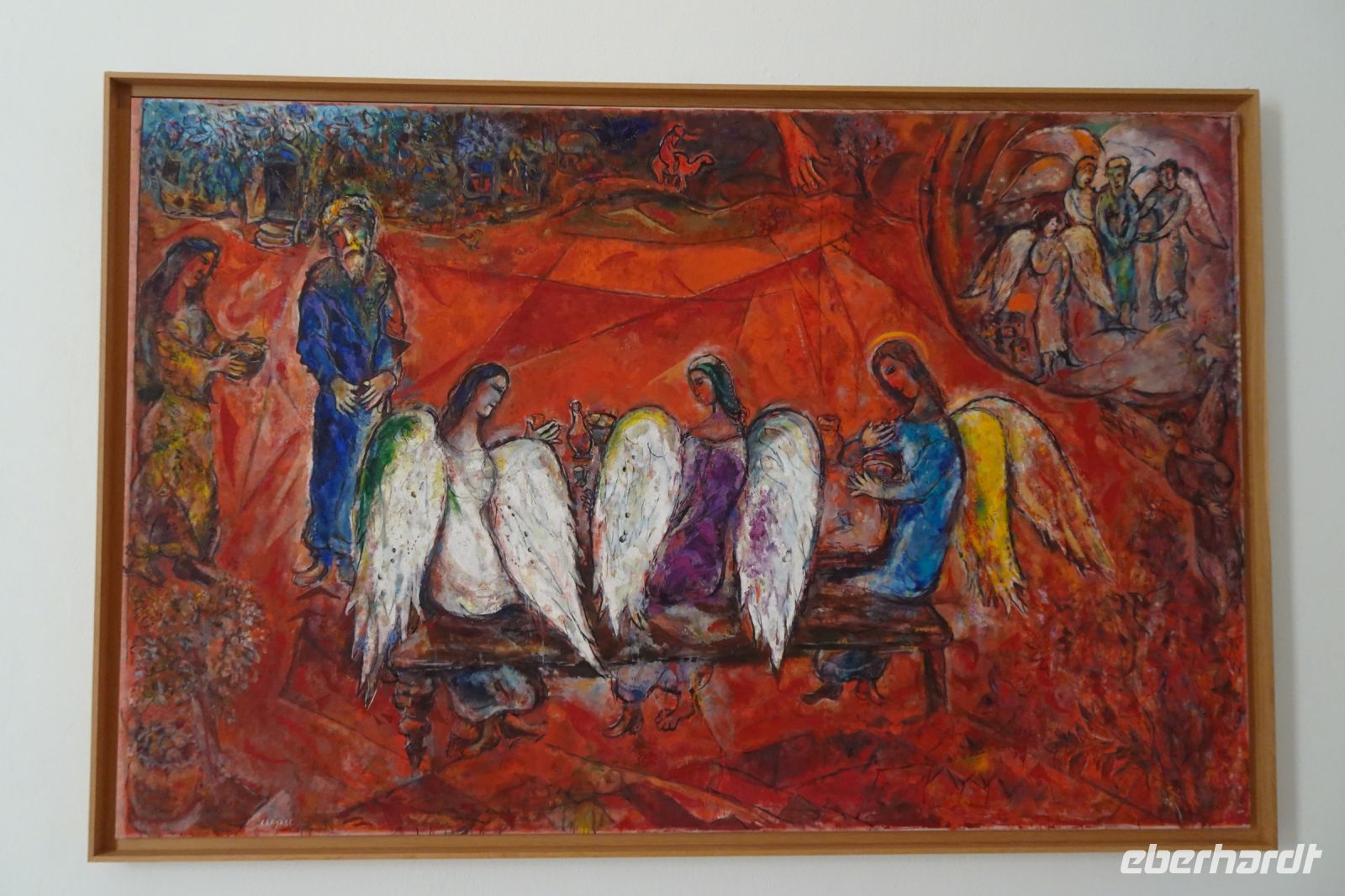 Tag 1 02.10.2023 biblische Bilder im Chagall Museum, Abraham und die drei Engel