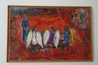 Tag 1 02.10.2023 biblische Bilder im Chagall Museum, Abraham und die drei Engel