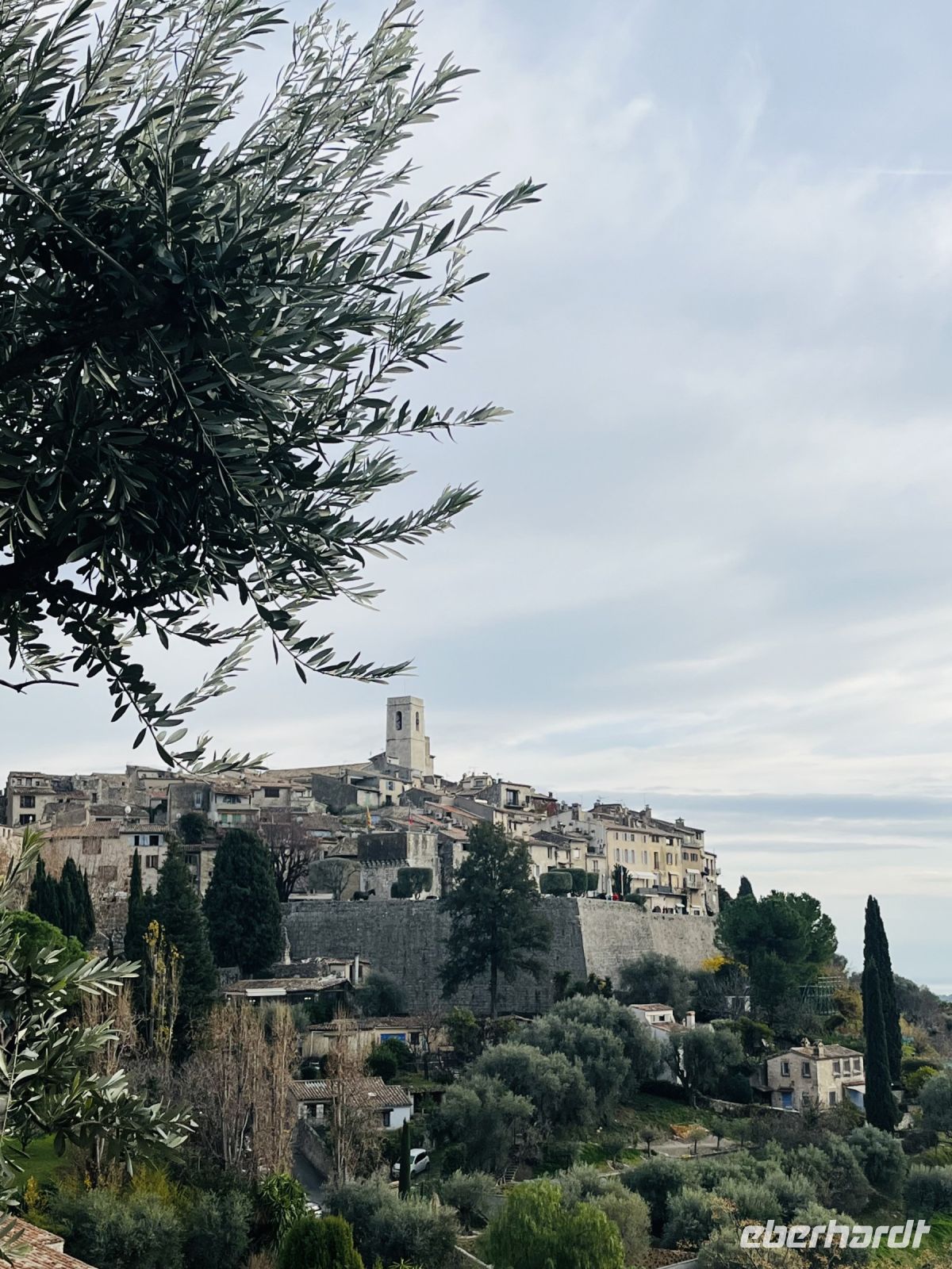 Ausblick auf das Bergdorf von Saint-Paul-de-Vence