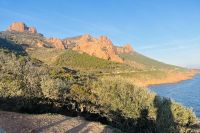 Blick auf das Esterelgebirge