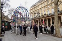 Tag 2, 29.12.2023 künstlerische Métro Haltestelle von Othoniel