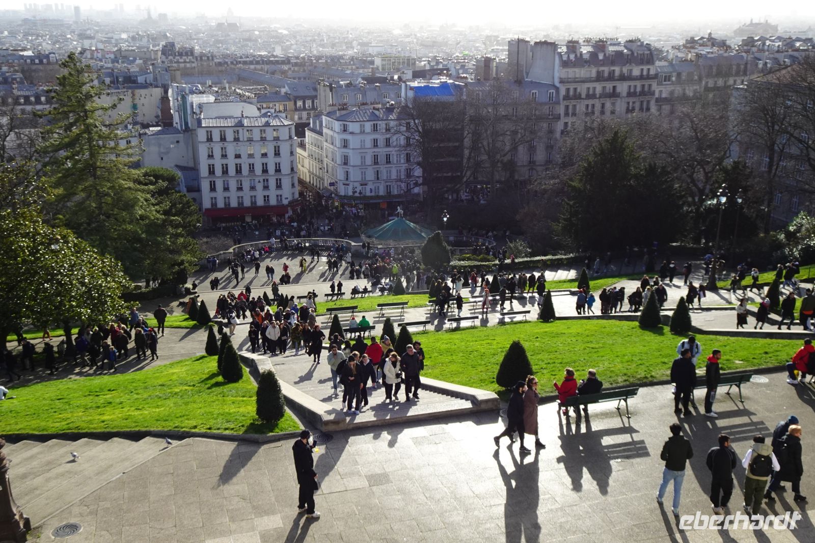 Tag 4, 31.12.2023 Entdeckungsspaziergang über den Montmartre, Blick über die Stadt