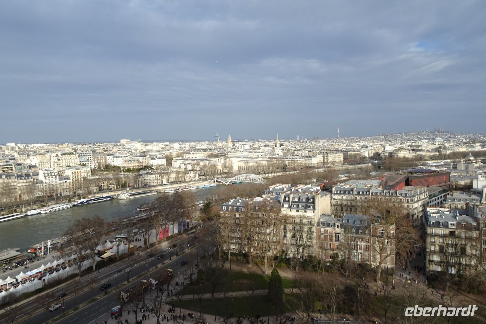 Tag 5, 01.01.2024:  Blick vom Eiffelturm