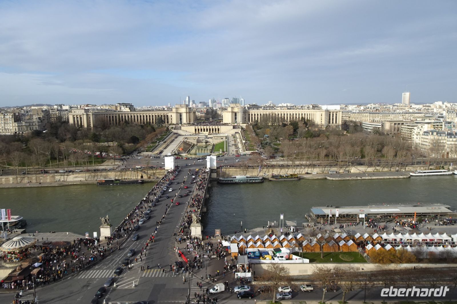 Tag 5, 01.01.2024:  Blick vom Eiffelturm