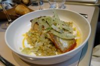 Tag 5, 01.01.2024:  Mittagessen an Neujahr: Lachs