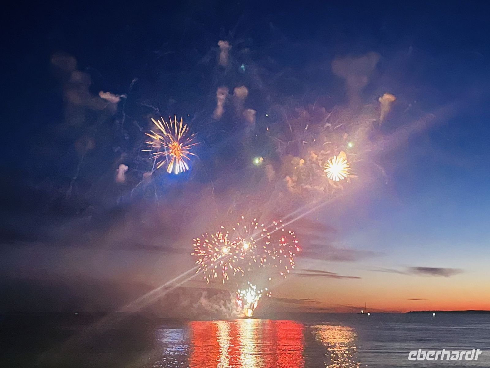 Feuerwerk in Juan-les-Pins