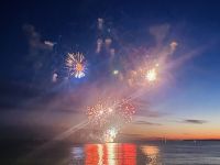 Feuerwerk in Juan-les-Pins