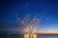 Feuerwerk in Juan-les-Pins