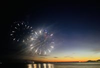 Feuerwerk in Juan-les-Pins