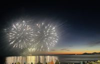 Feuerwerk in Juan-les-Pins