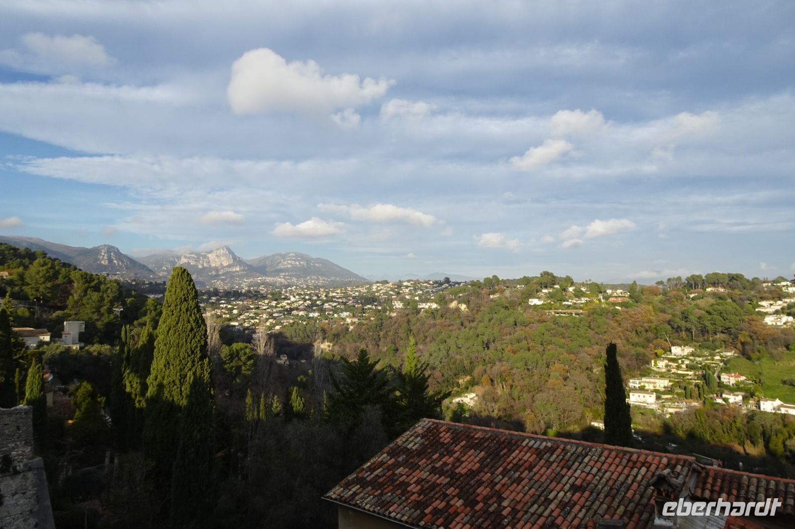 Tag 2 24.01.2024 Saint Paul de Vence, Blick auf die Seealpen