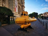Jacques-Yves Cousteau-Bathyscaphe für ozeanographische Forschung vor dem ozeanographischem Museum, Monaco