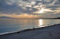 Tag 4 26.01.2024 Abendstimmung am Strand von Nizza