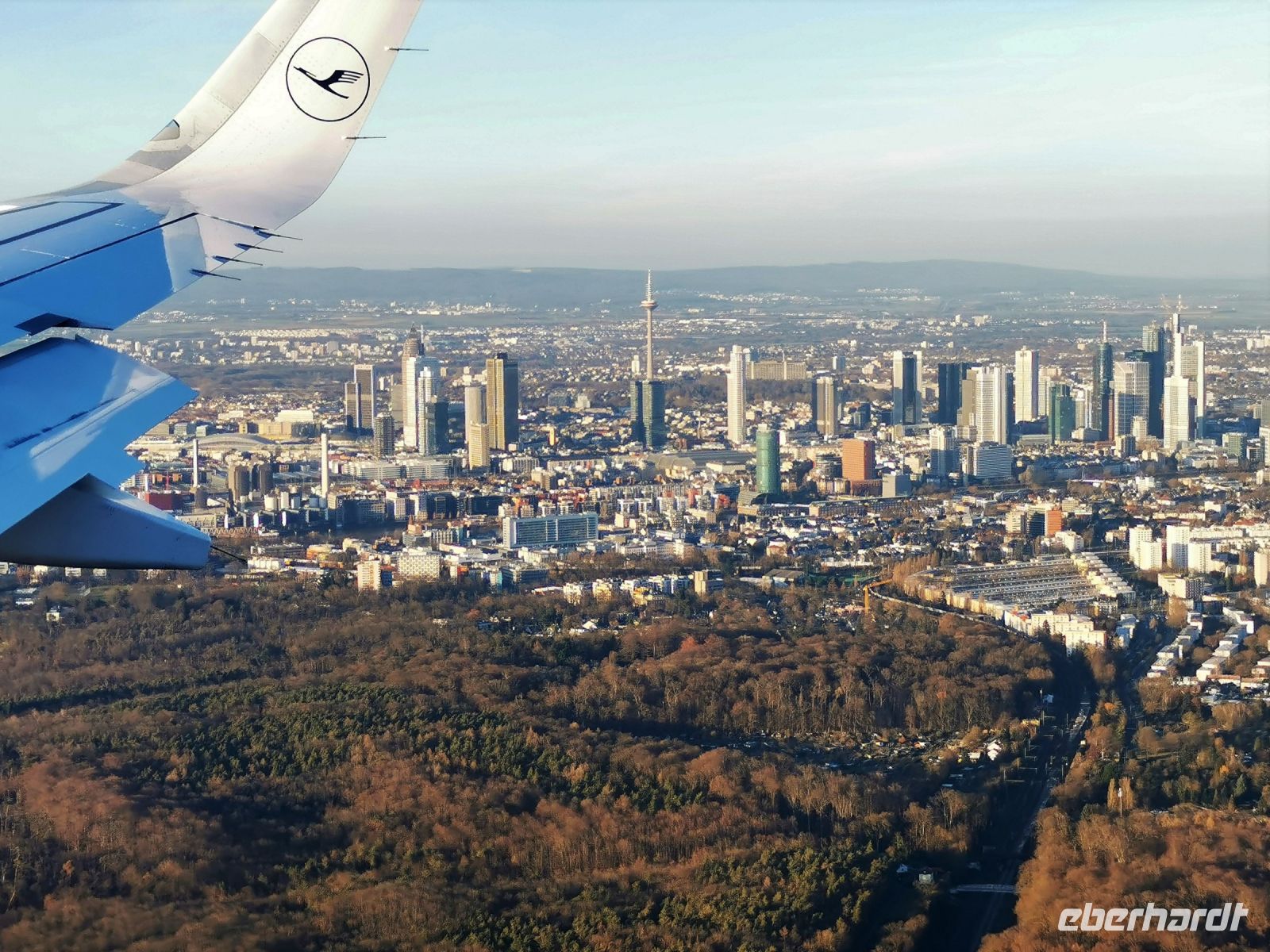 Tag 5 27.01.2024 Frankfurt am Main im Landeanflug