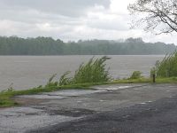 An der Loire kurz vor Blois - Sturm und Regen begleiten uns