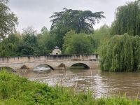 Chaumont: Indré-Brücke bei Hochwasser