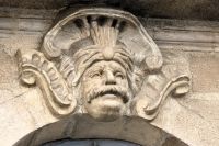 ein Mascaron am Haus eines reichen (Sklaven?-)Händlers