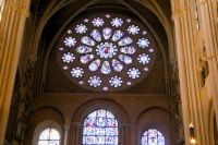 Rosenfenster in der Kathedrale von Chartres