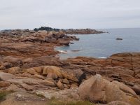 Ploumanac'h Küste des rosafarbenen Granits