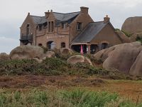 Ploumanac'h Küste des rosafarbenen Granits