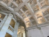 RADREISE LOIRE 3.-11.9.24: Die Kasettendecke mit dem Salamander im Schloss Chambord