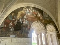 RADREISE LOIRE 3.-11.9.24: Fresco im Kapitelsaal des Klosters von Fontevraud