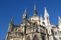 Außenansicht der Kathedrale von  Reims 