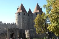 Trutzige Befestigungsanlage von Carcassonne