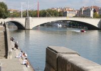 Leben am Fluss in Lyon