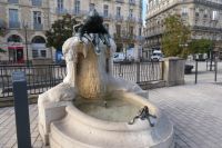 Brunnen am Place Darcy in Dijon