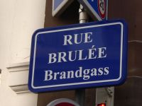 falsche Übersetzung - Brand war ein Name - verbrannte Straße