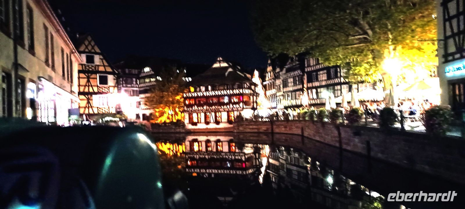 Straßburg am Abend-Quai de la Petite France