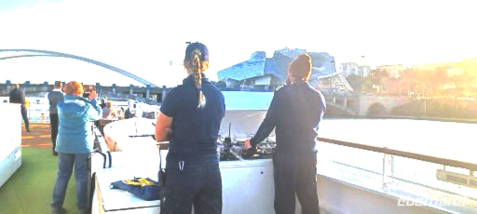 Abendliche Ausfahrt aus Lyon  mit dem 1.Kapitän 