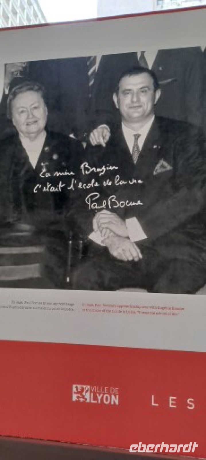 Paul Bocuse mit seiner Mutter